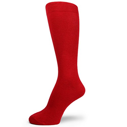 Spotlight Hosiery Elite Quality Colorful Soft Cotton XL Extra Large Socks Size 14-16 Plain Solid Color Dress Socks