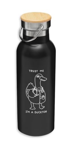 Trust Me I m a Ducktor Funny Duck Docktor - Borraccia isolata, ecologica