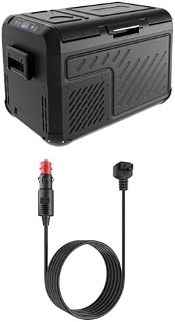 EUHOMY 12 Volt 26 QT Portable Freezer Bundle with 11.6FT 12V DC Power Cord Cable for Car Refrigerator