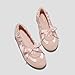VIVAIA Yanka Women's Flat Shoes, Round Toe Satin Sneakerina Lace-up Ballet Flats, Comfortable Lightweight Fashion Sneakers, Peach Blush,US9.5