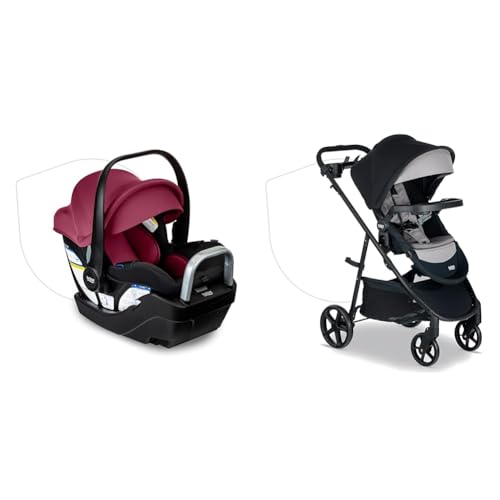 Britax Willow S Infant Car Seat with Alpine Base, ClickTight Tech...