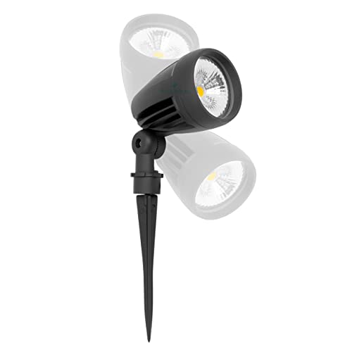 Image of FILLISKA Aluminium LED Outdoor Adjustable Garden /Plant Light Warm White Ip-65 Waterproof & Shockproof Body. (12 Watt Garden Spike Light)