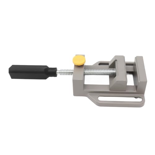 Tornillo De Prensa De Taladro Pequeño, Aleación De Aluminio, Material Resistente Y Duradero, Tornillo De Banco para Trabajar La Madera De Liberación Rápida para Máquina Perforadora De Tallado DIY