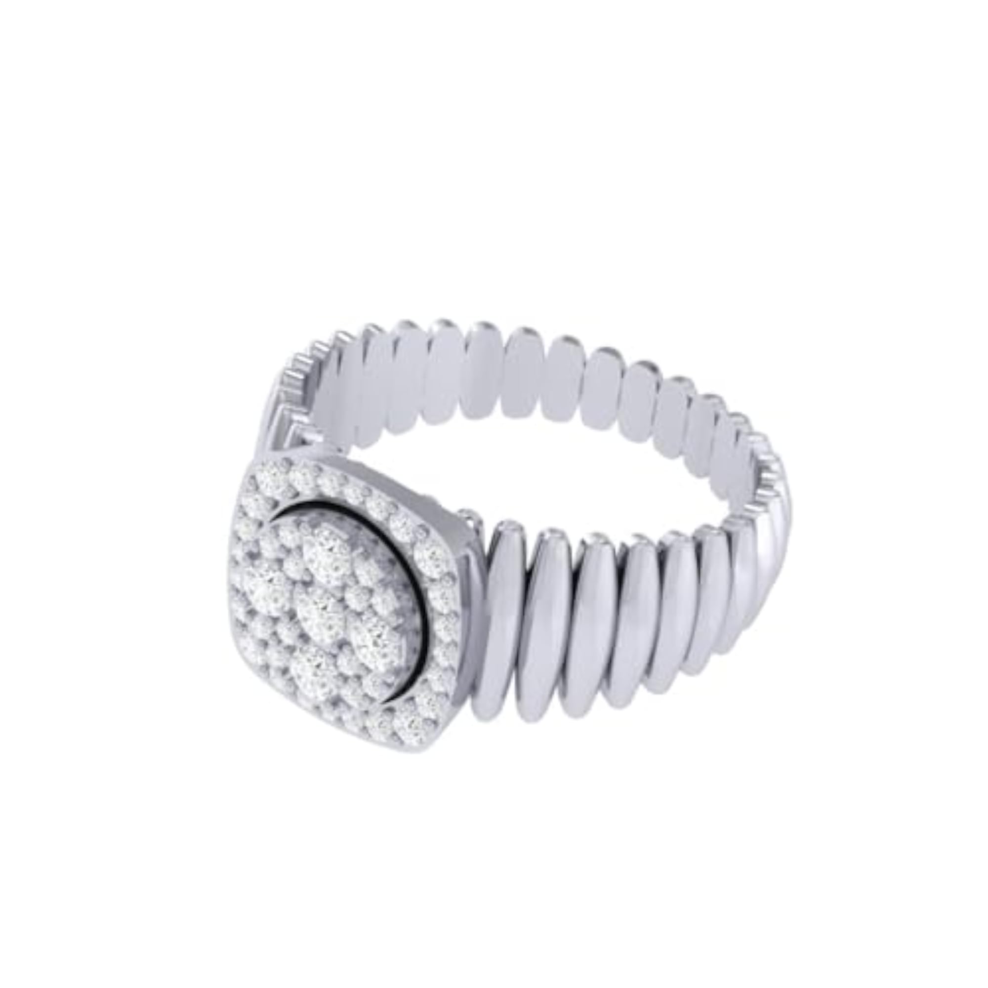 Women's Pure 925 Sterling Silver Designer Fancy Ring, Multiple Plating Options