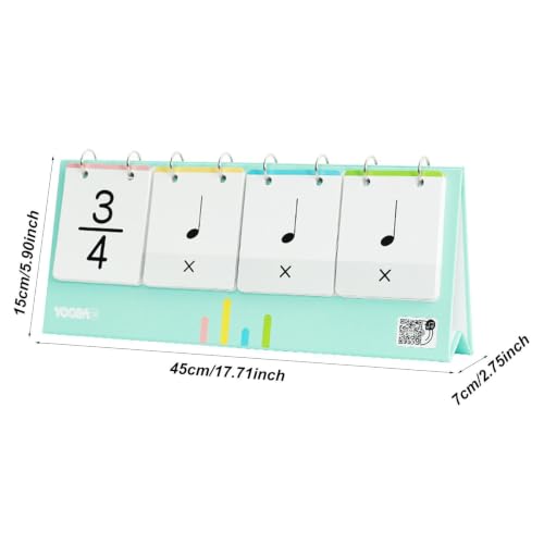 Tarjetas de ritmo musical infantil para aprender notas de piano jugando 7