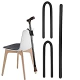 3 Pcs Cane Holder for Walking Stick & Crutches, Universal Non-Slip Walking Stick Holder Clip, Secure Hanging Storage to Prevent Falling, Mobility Accessories for Home, Office, Wheelchair & Table Use