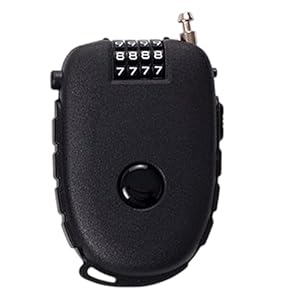 Gepäckkabelschloss, einziehbares 4-stelliges Zahlenkombinationsschloss für Schule, Fitnessstudio, Schließfach, Gepäck, Koffer, Helm, Rucksack, Kamera, Kajak-Sicherheit