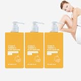 Crema aclaradora de vitamina C de cúrcuma, leche hidratante 24 horas para, cuidado de crepey e hiperpigmentación, aceite de cúrcuma infundido formulado para un cuidado reafirmante y aclarador de la