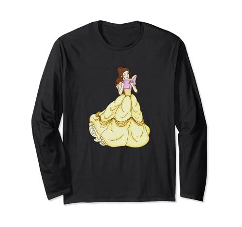 T-shirt long Disney Belle de La Belle et la Bête qui lit en robe de bal pour femme