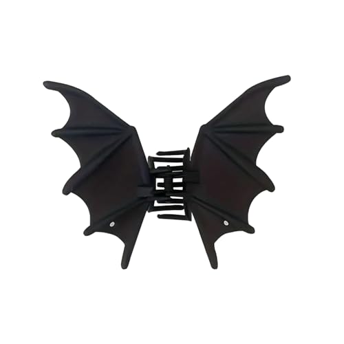 Pinzas de pinza de Halloween – Accesorios góticos para el pelo con alas de murciélago, elegantes pasadores decorativos, de agarre espeluznante, accesorio elegante para mujer, disfraz de fiesta