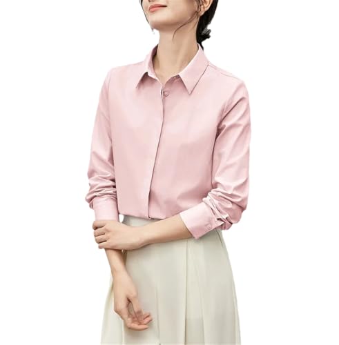 Chemise décontractée en coton pour femme avec col rabattable Kelsiop