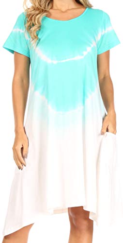 Robe de plage femme Sakkas Lilla | Tunique midi boho en maille légère