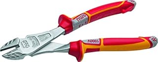 NWS 137-49-VDE-200-SB Number 137-49 VDE Heavy Duty Side Cutter, Silver/Red, 200 mm