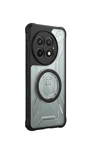 Image of RM Protective Case for OnePlus13 5G with Wireless Charging Support, Clear Back Cover with Black Bumper, Shockproof Design