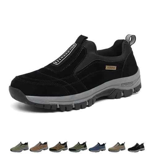 Enjerr Orthopedic Shoes Men, Comfortable Waterproof Orthopedic Walking Hiking Shoes, Arch Support Breathable Light Non-Slip for Travel Work Daily Use