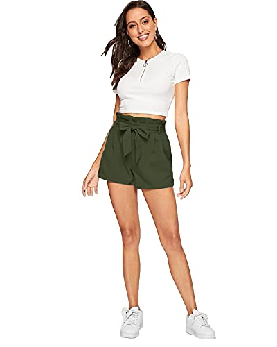 Image of ADDYVERO Solid Women Pink High Waist Shorts