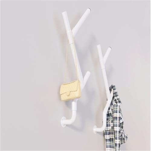 Perchero creativo de pared con orificios preperforados ganchos listos para organizar ropa 6