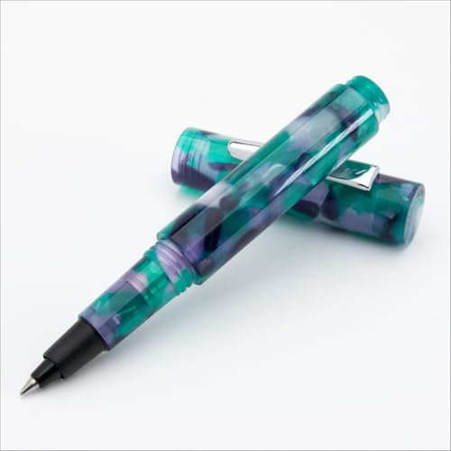 Stylo à bille Monteverde USA MVP vert abstrait contre la fatigue manuelle avec pointe moyenne