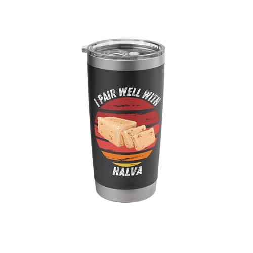 Vintage Halva I Pair Well With Halva Food Lover Stainless Steel Insulated Tumbler