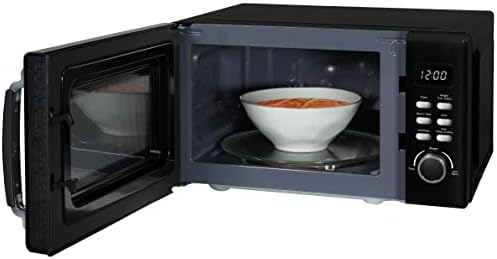 Russell Hobbs RHM2026B STYLEVIA 20 Litre 800 W Black Digital Microwave, 5 Power Levels, Mirror Finish, 8 Auto Cook Settings