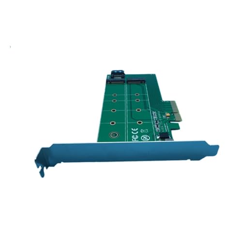 Image of Pi+(PiPlus) PCIe x4 to NGFF (PCIe) SSD + SATA to NGFF (SATA) Card (3.3V, 12V) 1B1M