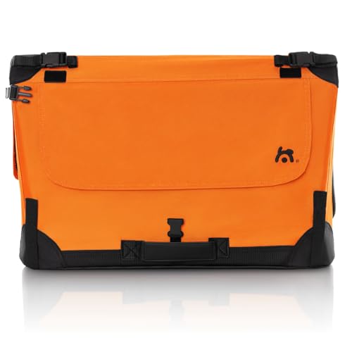 Maelson Soft Kennel Neon-Orange, 52 cm - Faltbare Hunde-Transportbox