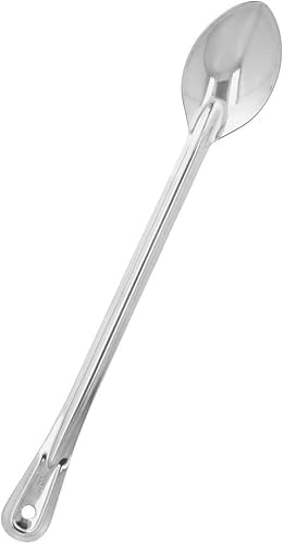 Miniatura 2 de TrueCraftware Cuchara de acero inoxidable extra larga de 21 pulgadas de grosor de 0.059 in de grosor, cuchara para untar, para mezclar, revolver,
