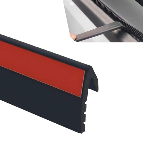 13Ft Car Door Rubber Seal Strip, V-Shaped Car Window Seal Weather Stripping, Waterproof Soundproof Window Weather Stripping, Universal Cuttable Door Molding Trim for Vehicle, Sedan, Truck