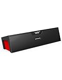 DBPOWER Bluetooth Lautsprecher, Dual Treiber Bass 3D-Stereo Kabelloser Lautsprecher LED Anzeige FM...