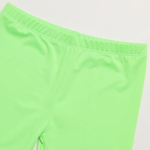 Girls Ruffle Hem Dance Leggings Kids Summer Stretch Solid Casual Sweatpants Tights for 3-12 Years4