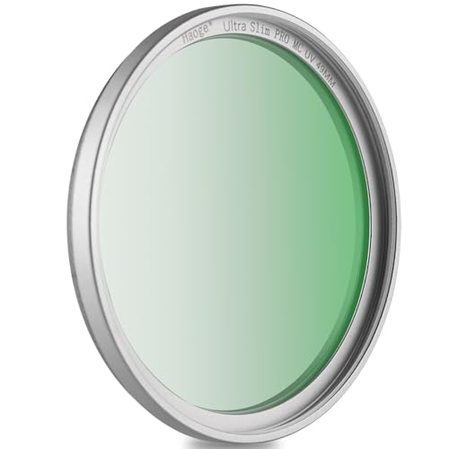 Haoge Filtre de protection pour objectif MCUV 49 mm pour Sony FE 50 mm 40 mm 2,5 G Fuji GFX100RF X100VI X100V X100F X100S X100T X70 RX1 lentille d'appareil photo en verre optique ultra fin 18