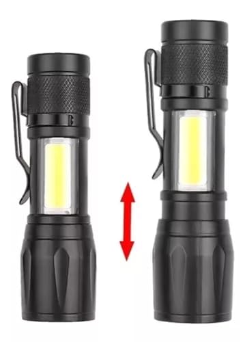 Mini Lanterna Tatica Led Alumínio Super Forte Recarregavel Usb