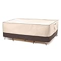 F&J Outdoors Heavy Duty Rip-Stop Fabric Extra Large Anti-UV Waterproof Patio Furniture Covers, 140"x86"x30.5"