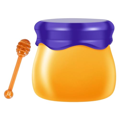 Honey Lip Masque - Masilla de labios de reparación profunda para labios secos y agrupados | Diseño de bote de 9 g bálsamo labial para dormir, suaviza los labios, se desvanece las líneas de labios y re