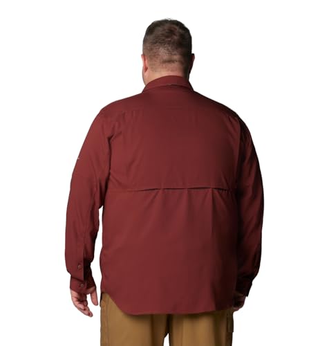 Image of Columbia Men Polyester Loose Omni-Shade Ridge Utility Lite Hiking and Trekking Long Sleeve Shirt