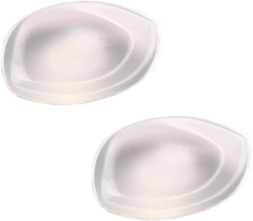 AONER 2 Paar BH Insert Pads (Schwarz + Hautfarbe) Silikon Breast Enhancer Push Up Bra Einlagen Brust Vergrößerung für Badeanzug und Bikini, -, -