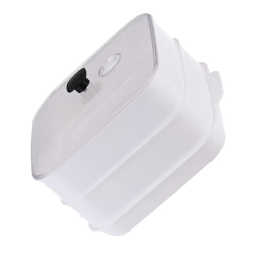 LEDMOMO 電子レンジ対応二重角型加熱蒸し器 取っ手付き耐変形キッチン用蒸篭 スムーズホール設計 ラーメン パスタ スープ調理用実用ツール