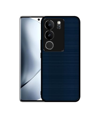Image of Blue Line Design Premium 2D Printed Metal Back Case Cover for Vivo V29 5G / V29 Pro 5G