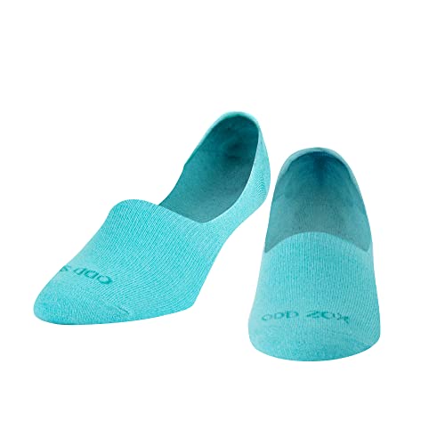 Image of Odd Sox - Basix Unisex Large No Show Socks - Mint Heather - Soft Cotton Blend Low Profile Fit - Lightweight, Breathable, Everyday Comfort for Men & WomenBasix No Show Liner Socks for Men, Low Comfort