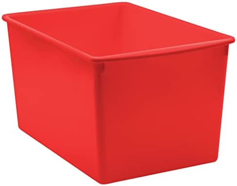 Teacher Created Resources® Red Plastic Multi-Purpose Bin image 4