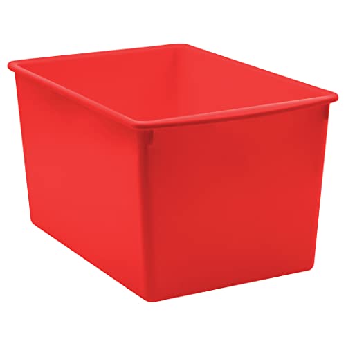 Teacher Created Resources® Red Plastic Multi-Purpose Bin by Teacher Created Resources - Used condition - US$13.28