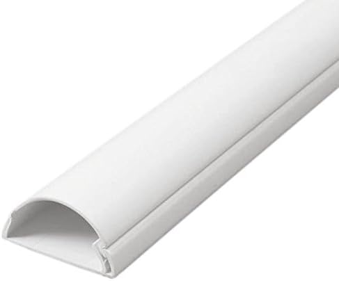 White 30x15 TV Cable Cover Wire Hide Trunking 50cm x1