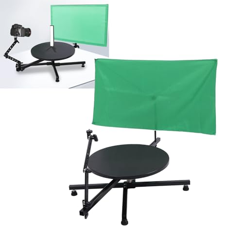Image of 360 Degree Spinner Professional Photography Turntable, Rotating Camera Slider, Photo Video Booth, Foldable Panoramic Rotating