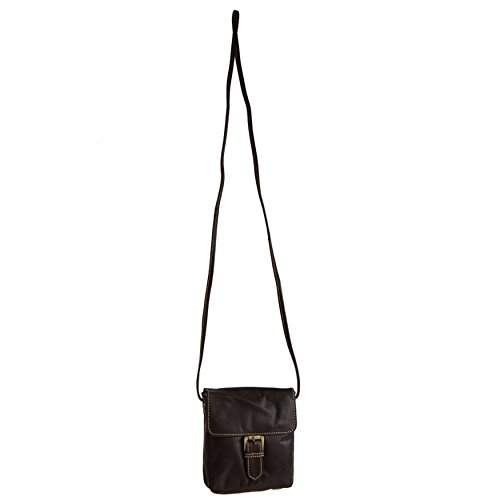 Sac à bandoulière marron en cuir souple Blousey idéal pour le bureau