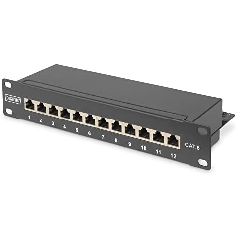 Patch Panel DIGITUS Cat-6 - 12 puertos Cover