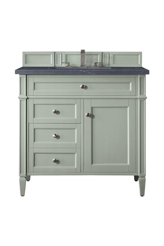 James Martin Vanities 650-V36-SGR-3CSP James Martin Vanities 650-V36-3CSP Brittany 36' Single Basin Hardwood Vanity Set with Charcoal Soapstone Quartz Top