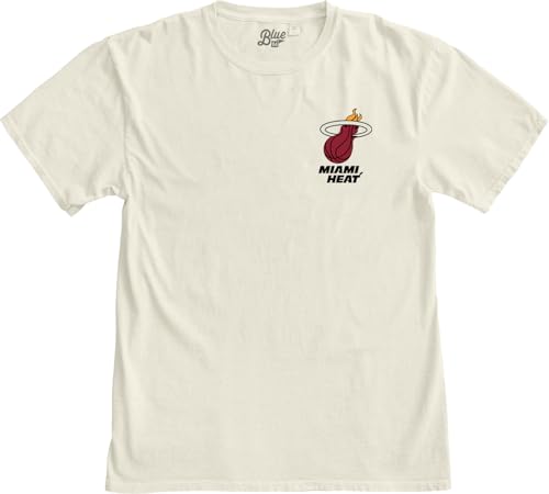 Image of Blue 84 NBA Unisex-Adult NBA Officially Licensed T-Shirt Ringspun Front /Back Ivory