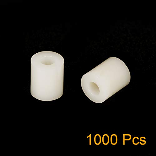 Entretoise cylindrique ABS blanche uxcell de 7x3x8 mm pour isolation de circuits
