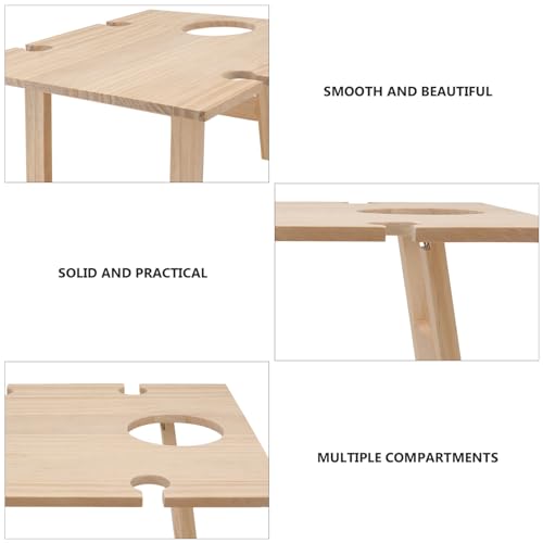Table à vin pliable compacte portable pour camping et pique-nique