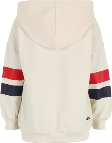 FILA Lingen Oversized Hoody, Felpe con Cappuccio Bambini Unisex, Antique White,